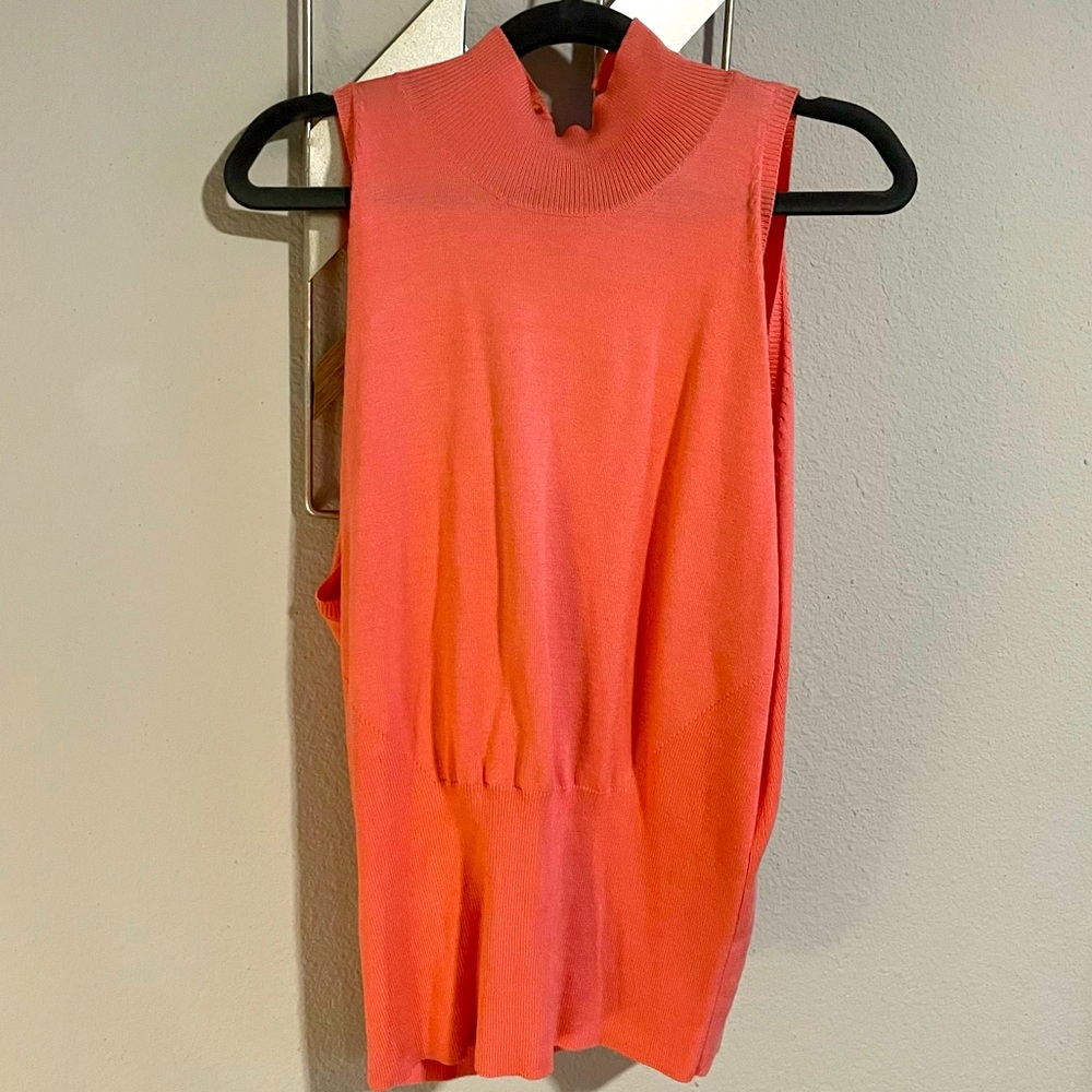 NWOT Silk Blend Turtleneck Sweater Tank
